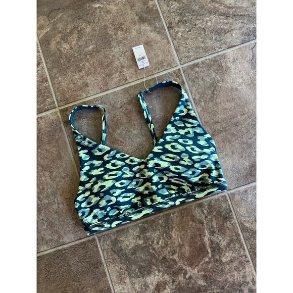 Offline By Aerie Goals Plunge Sports Bra Green Size Medium - Picture 3 of 9